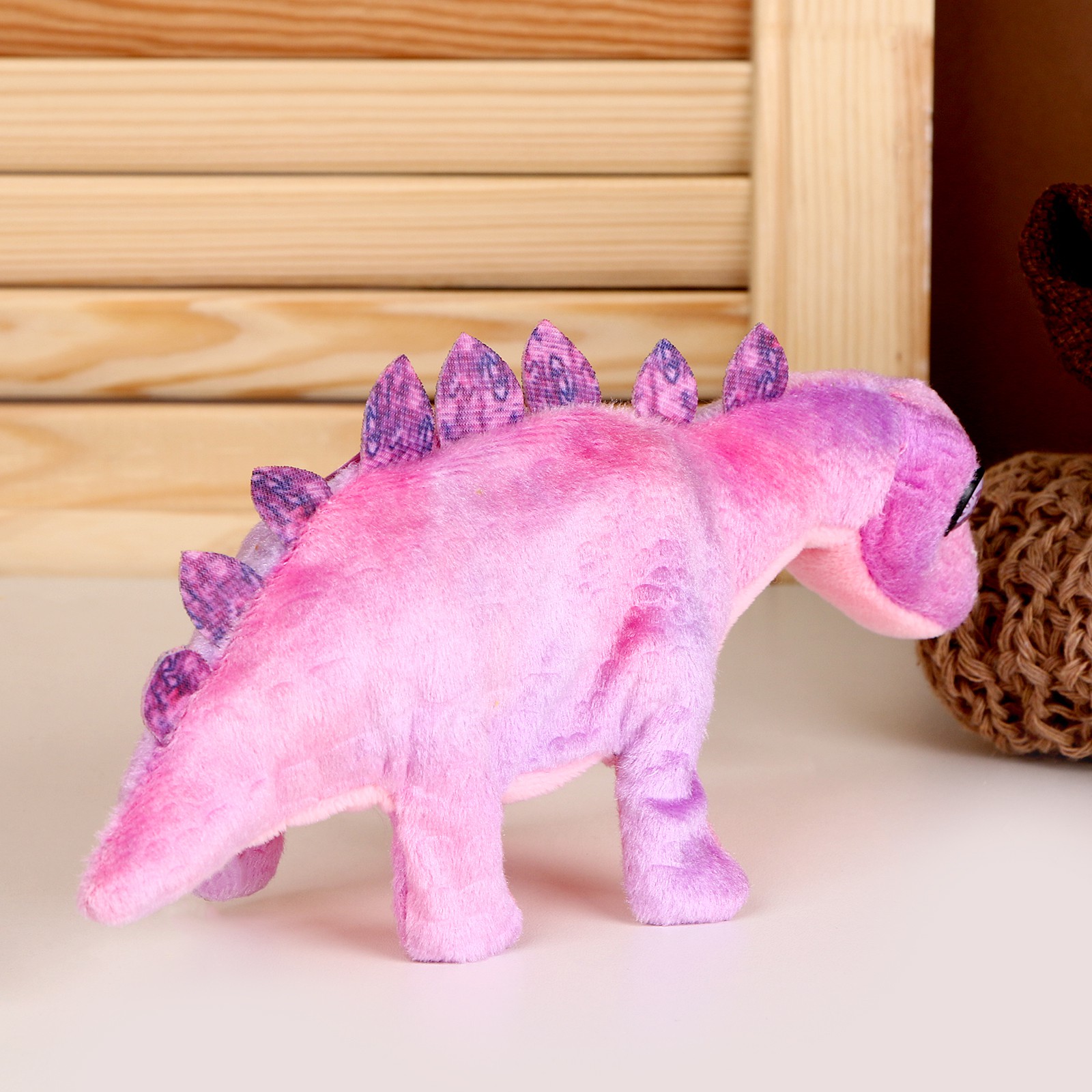 Мягкая музыкальная игрушка Sima-Land «Динозаврик» 27 см цвет фиолетовый - фото 4
