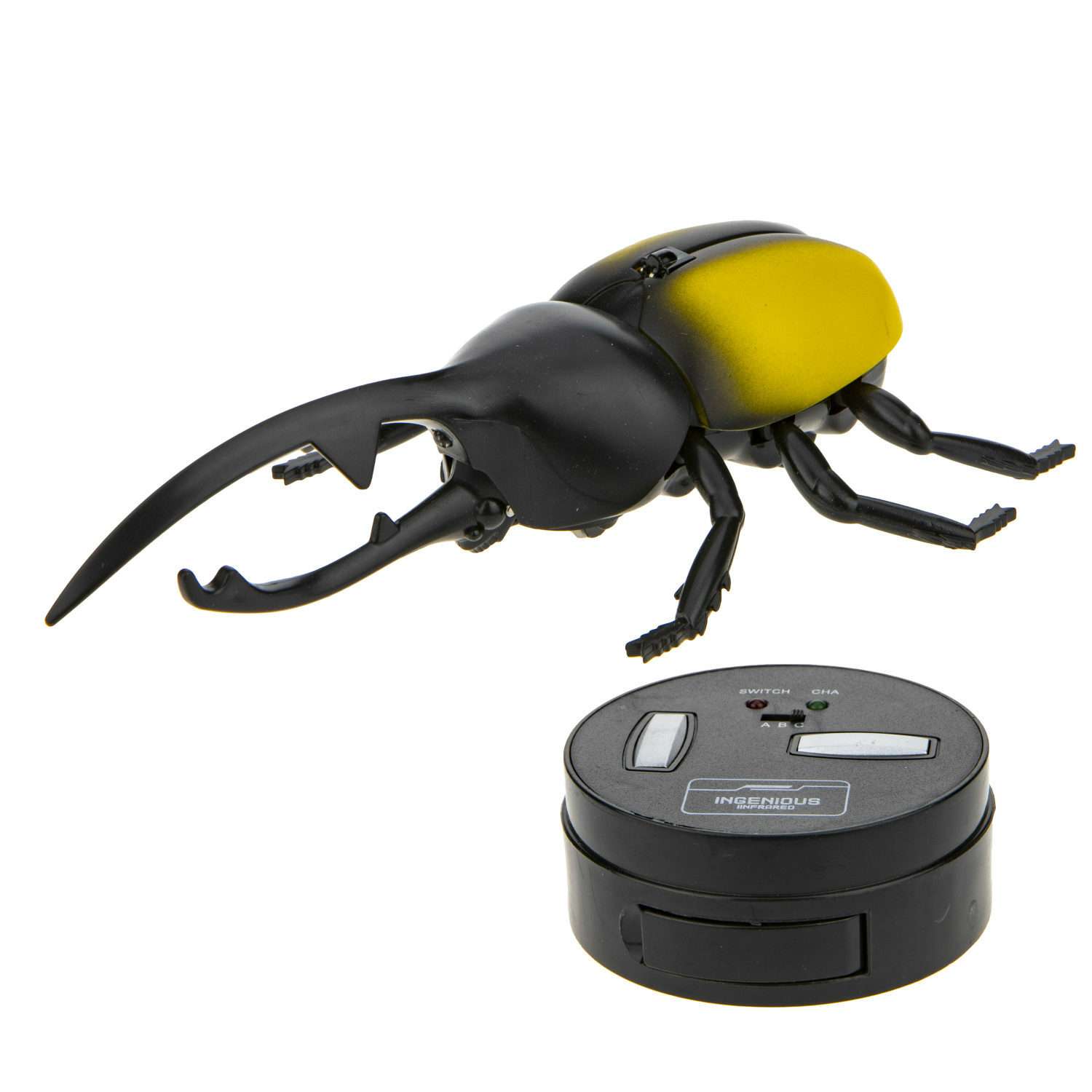 Игрушка интерактивная Robo Life Робо Жук Геркулес пульт ИК желтый - фото 6