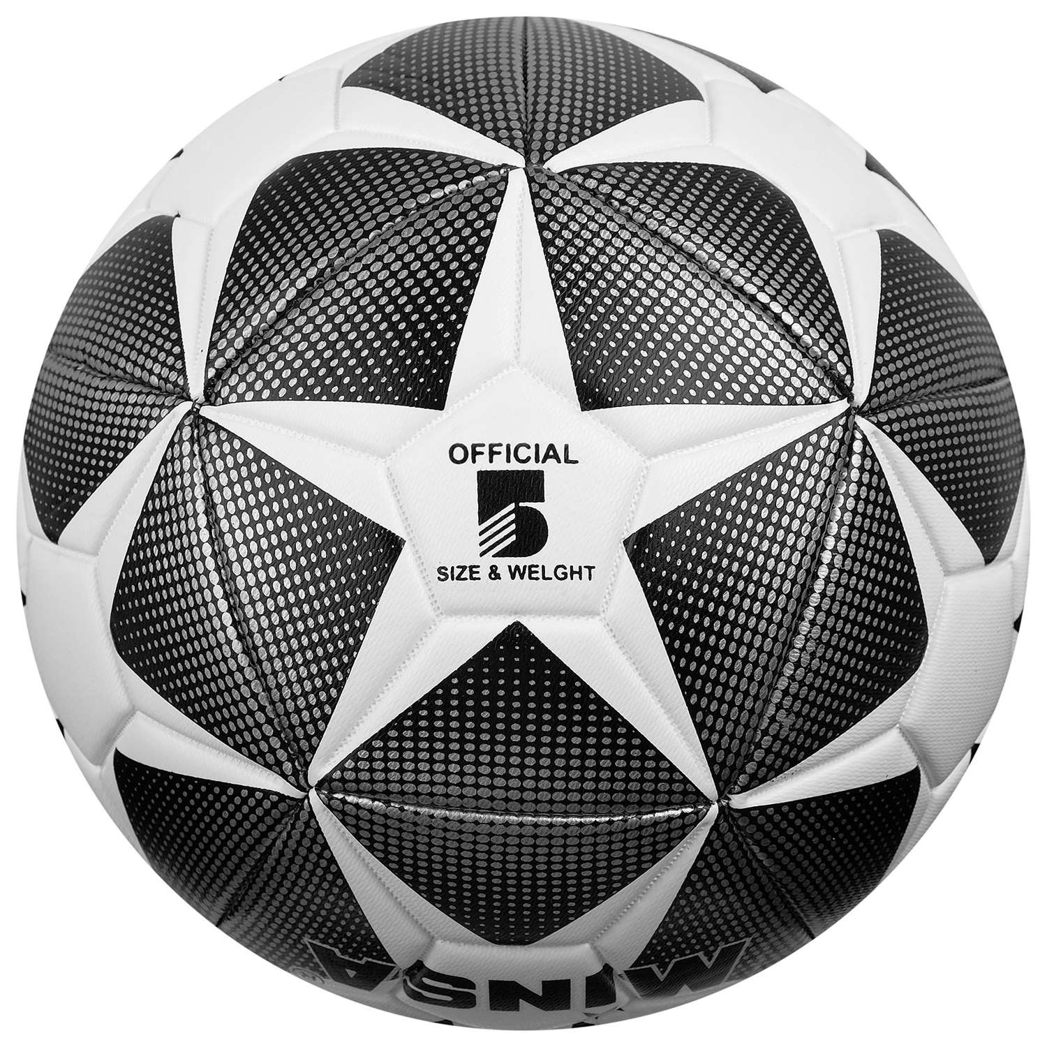 Мяч MINSA футбольный TPU. машинная сшивка. 12 панелей. размер 5. 430 г - фото 3