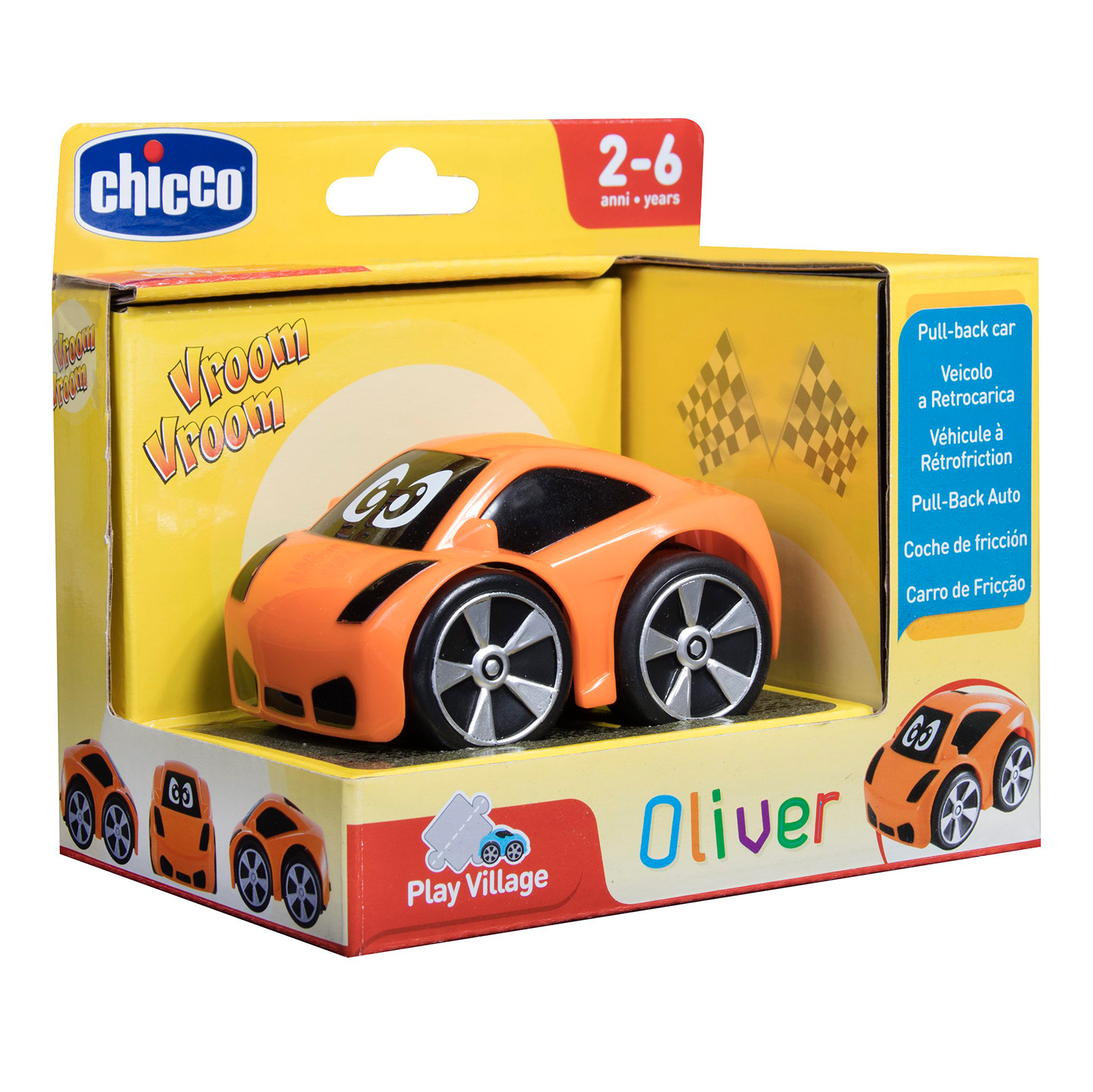 Машинка Chicco Turbo Touch Oliver Оранжевая - фото 3