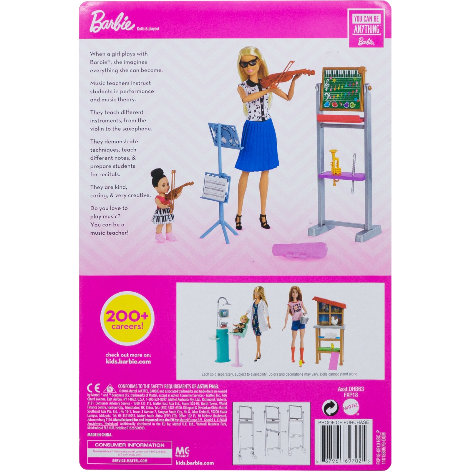 Кукла модельная Barbie DHB63 - фото 4