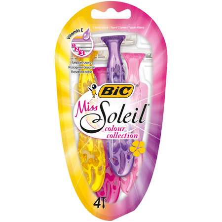 Набор бритв BIC одноразовых Miss Soleil 4 шт