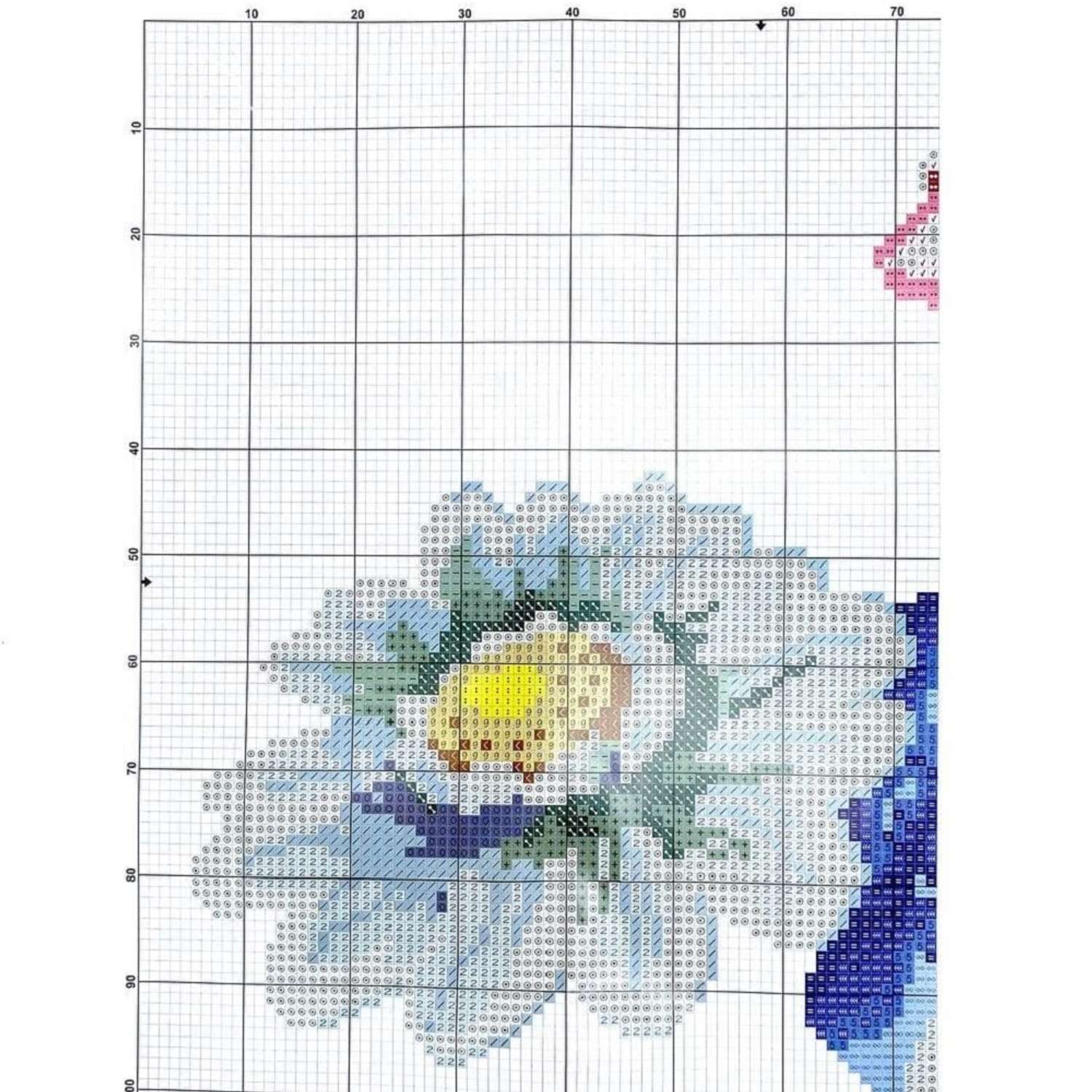 Набор для вышивания крестом Darvish Цветочная композиция наволочка - фото 7