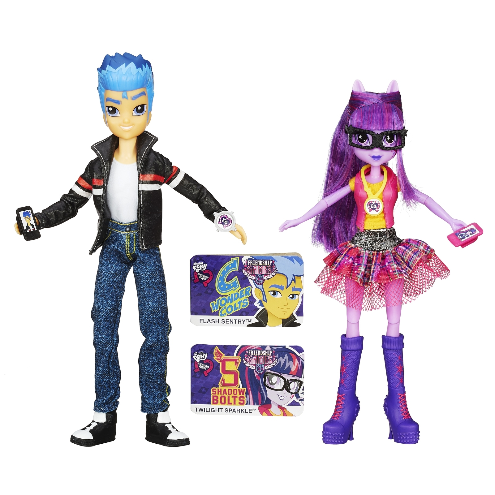 Набор из 2 кукол MLP Equestria Girls Flash Sentry и Twilight Sparkle купить  по цене 499 ₽ в интернет-магазине Детский мир