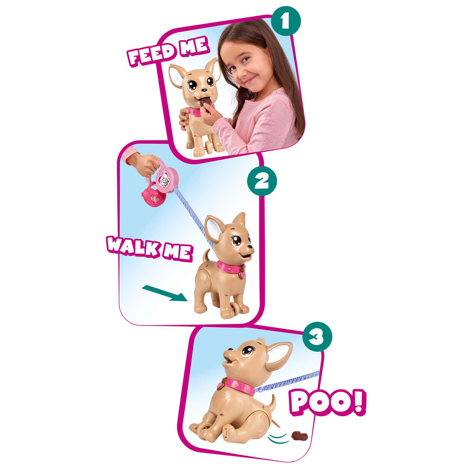 Интерактивная игрушка Сhi Chi Love Собачка с поводком для прогулки 29 см 5893264-МП - фото 6