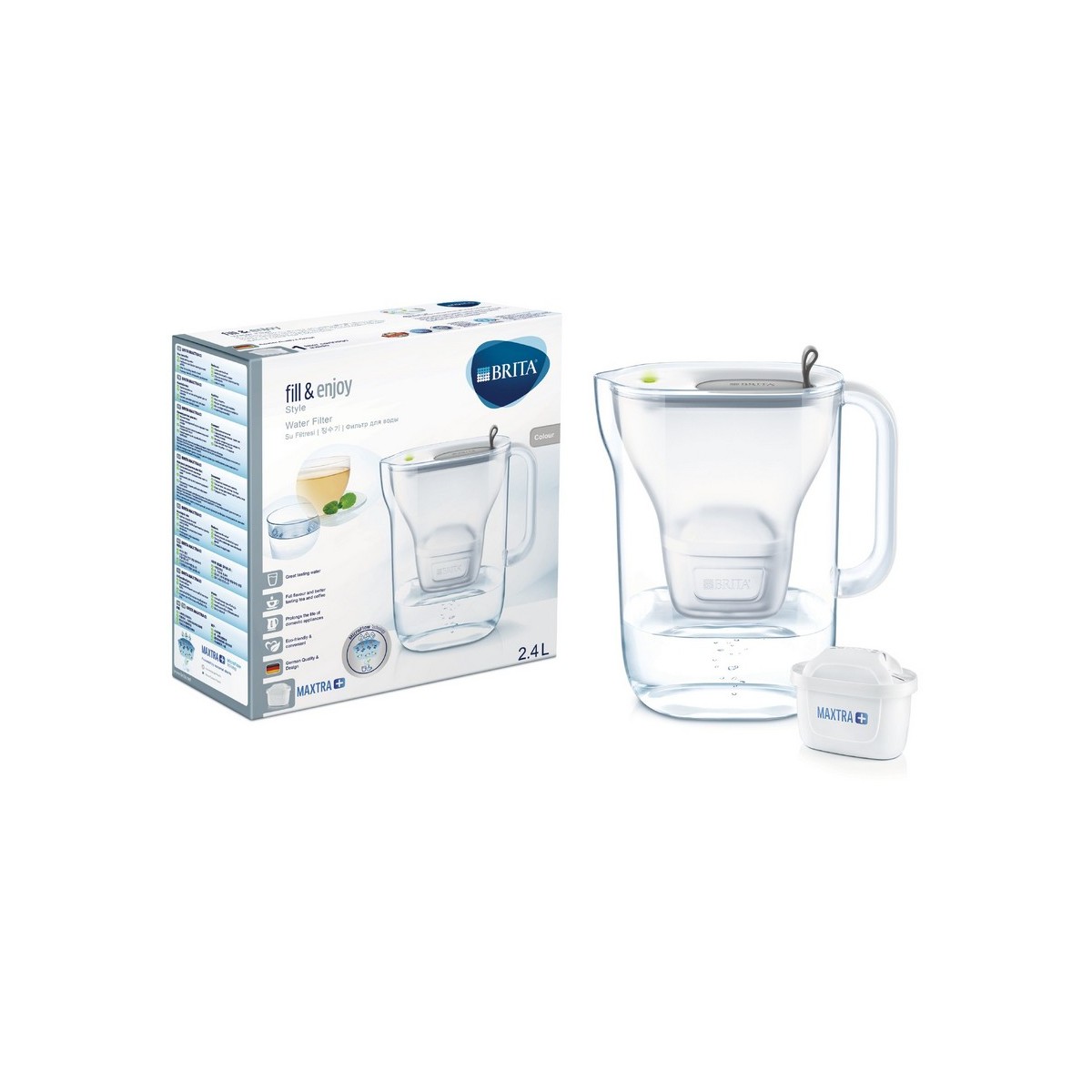 Фильтр-кувшин BRITA Style MX+ LED Серый 2.4 - фото 1