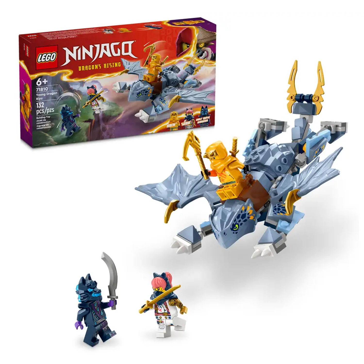 Конструктор детский LEGO Ninjago Юный дракон Рию, - фото 1