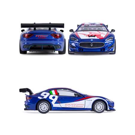 Машинка металлическая АВТОпанорама игрушка детская Maserati Gran Turismo MC GT4 1:32 синий