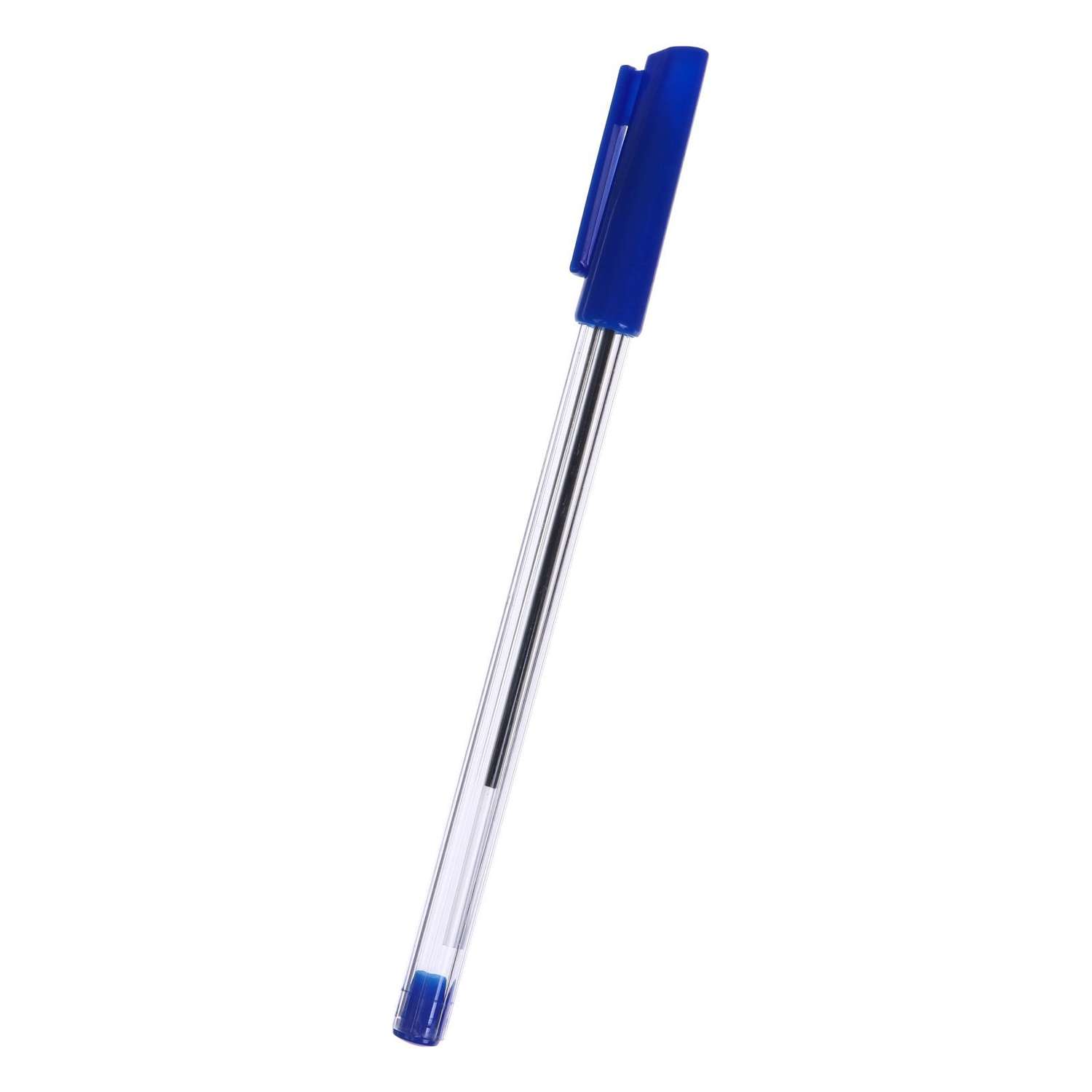 Ручка Calligrata 0.7 мм синий корпус прозрачный - фото 2