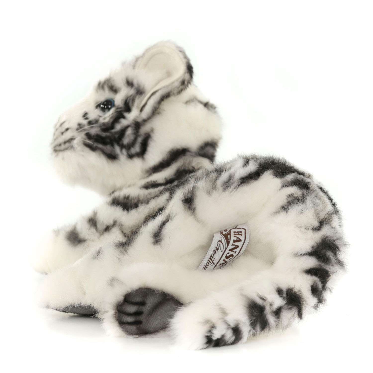 Реалистичная мягкая игрушка HANSA Тигр детёныш белый 26 см - фото 4