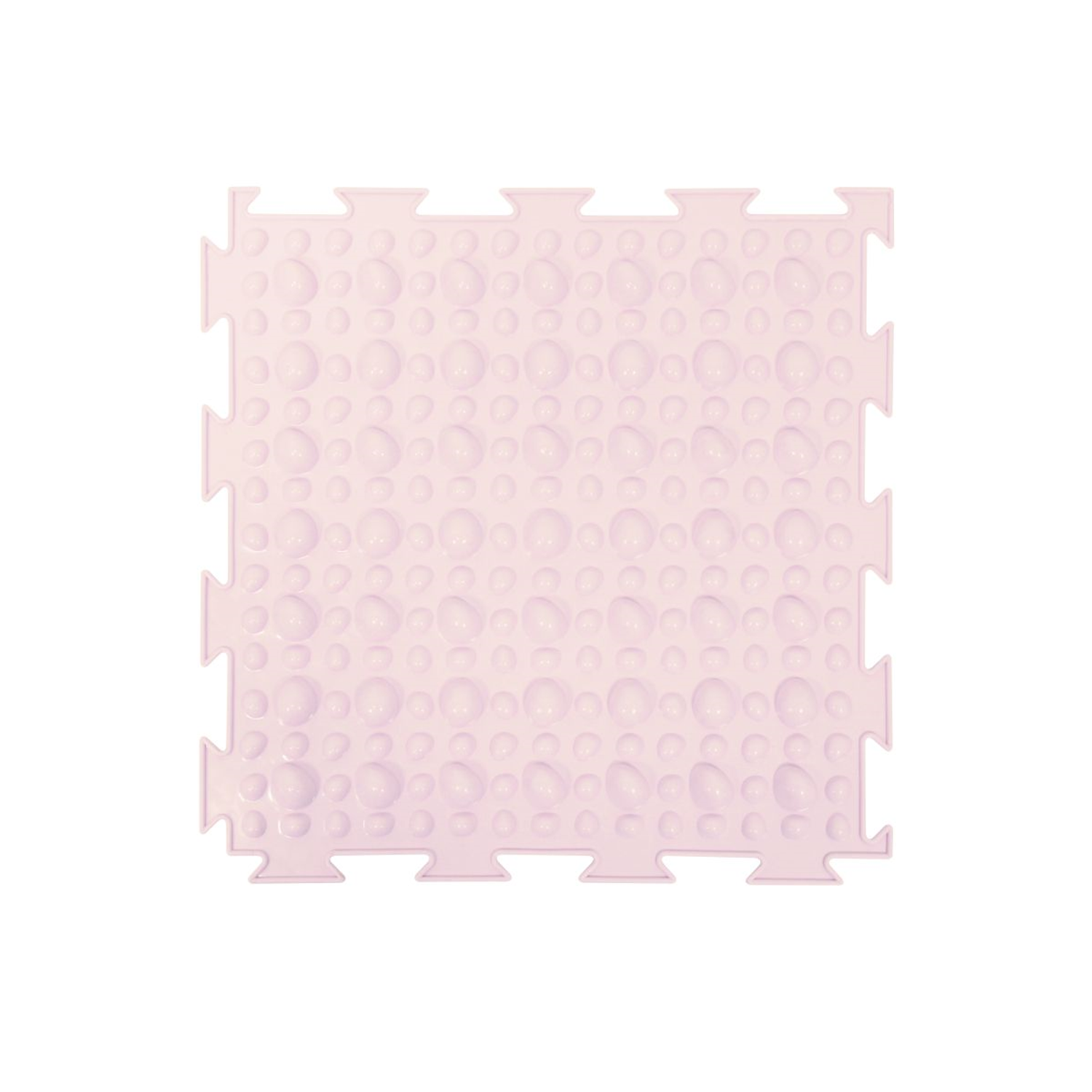 Массажный детский коврик пазл Ортодон развивающий игровой Камешки мягкий розовый 1 пазл - фото 2