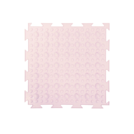 Массажный детский коврик пазл Ортодон развивающий игровой Камешки мягкий розовый 1 пазл