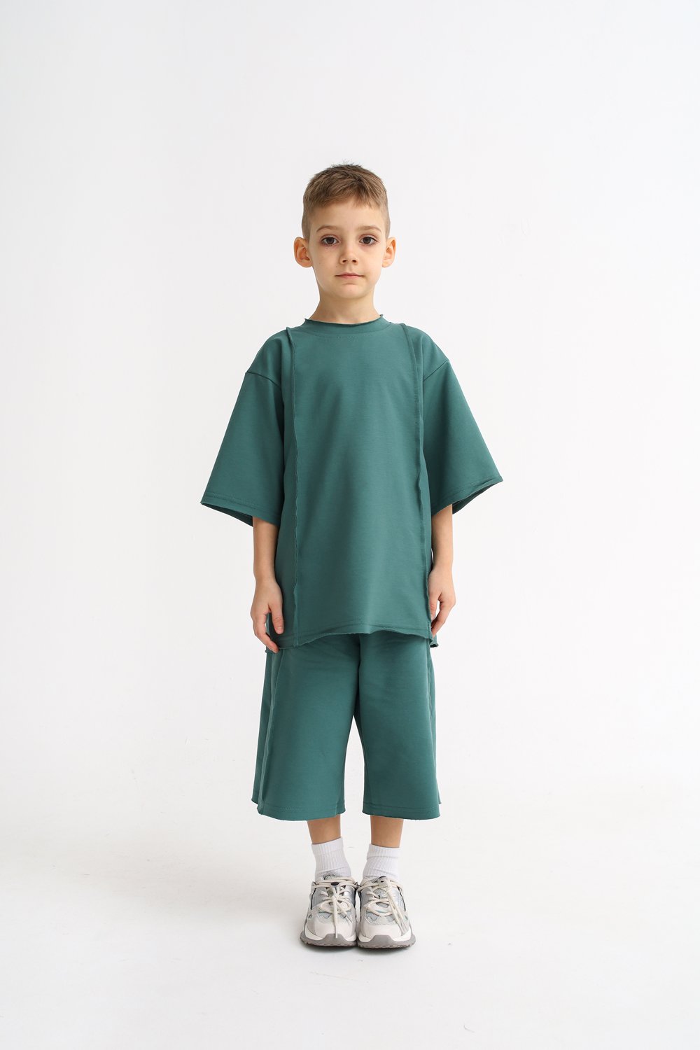 Футболка MINIDINO Т-Д-065 Футболка со швами наружу васаби - фото 4