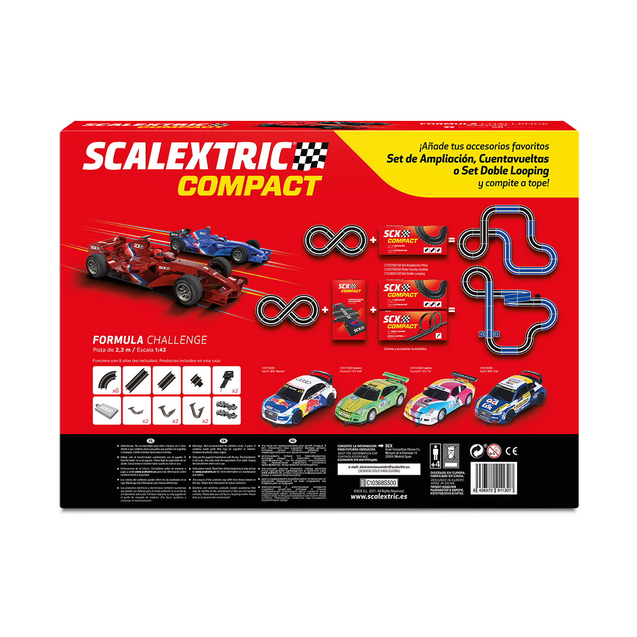 Автотрек Scalextric Compact Formula Challenge C10368S500 - фото 3