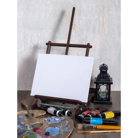 Настольный мольберт PaperFox Деревянный для рисования и рукоделия серый