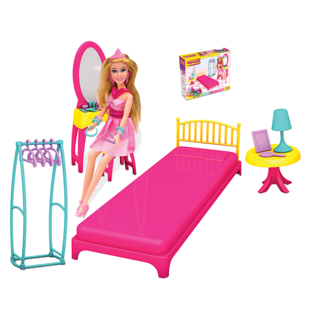 Набор мебели DEDE Спальня для куклы Linda 03669