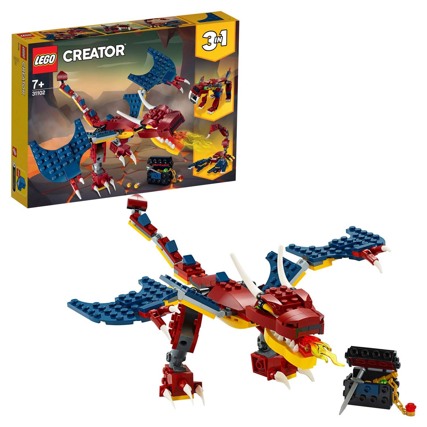 Конструктор LEGO Creator Огненный дракон 31102 - фото 1