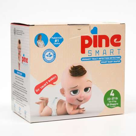 Подгузники Sima-Land детские умные Pine Smart 4 Maxi 10 - 17 кг 20 шт.