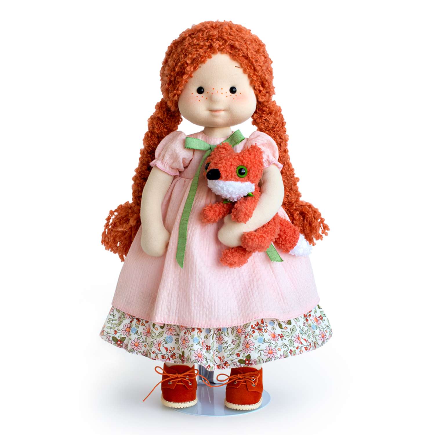 Мягкая кукла BUDI BASA Ива с лисёнком Сократом 38 см Minimalini Mm-Iva-01 Mm-Iva-01 - фото 1