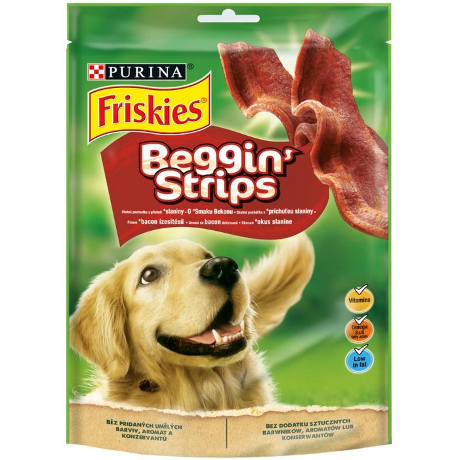 Лакомство для собак Friskies Beggin Strips бекон 120г - фото 1