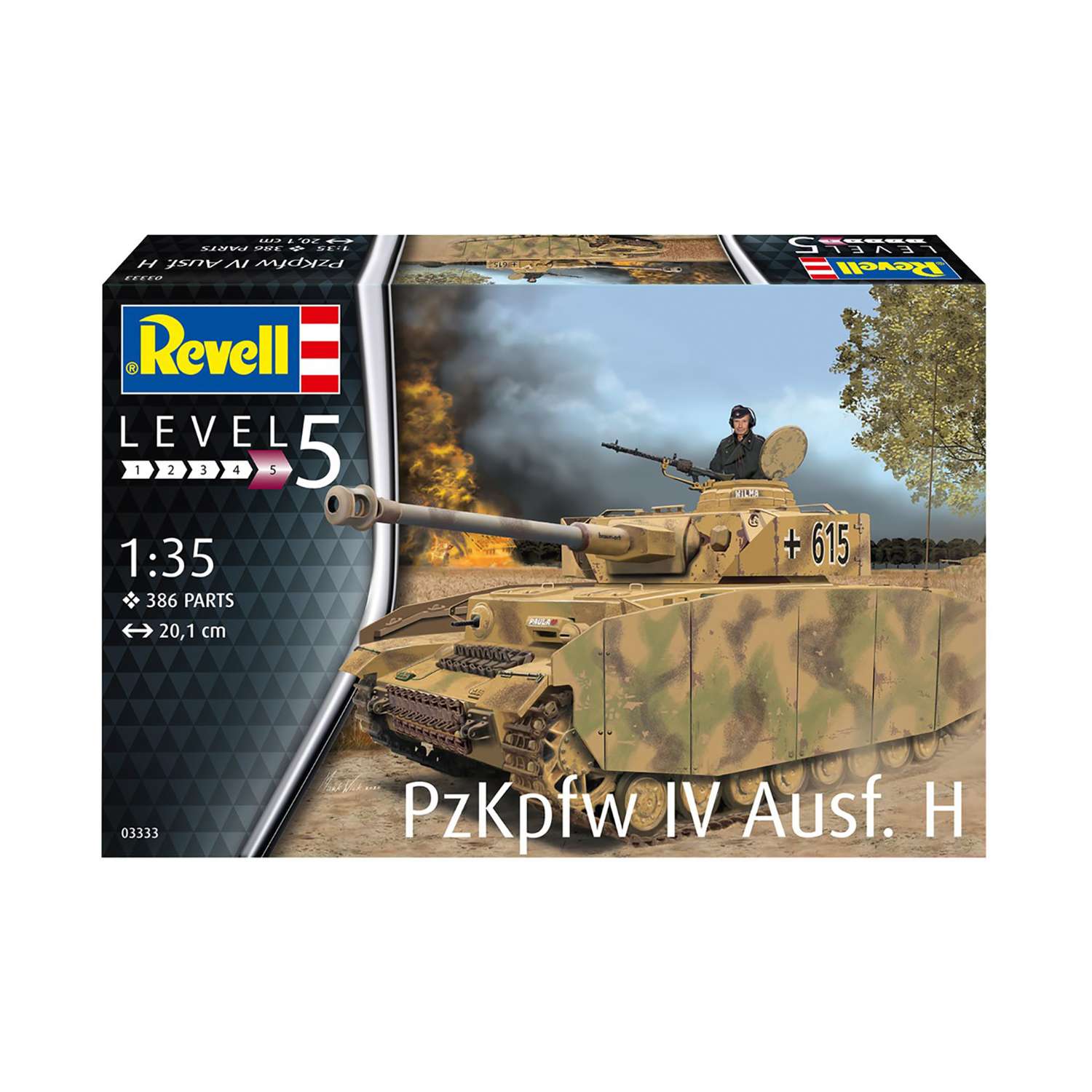 Сборная модель Revell Средний танк бронетанковых войск вермахта Panzer IV Ausf. H 03333 - фото 2