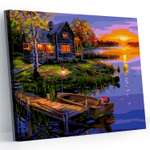 Картина по номерам Hobby Paint Тихое место у озера 40х50 см