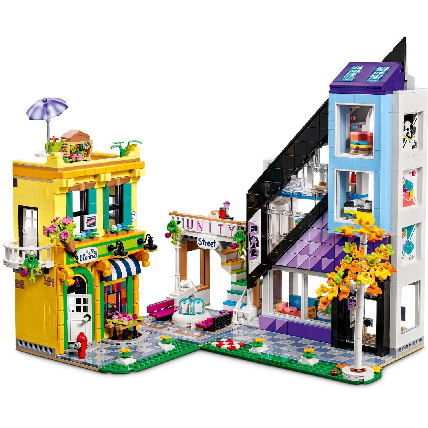 LEGO Friends Конструктор Магазины цветов и дизайна в центре