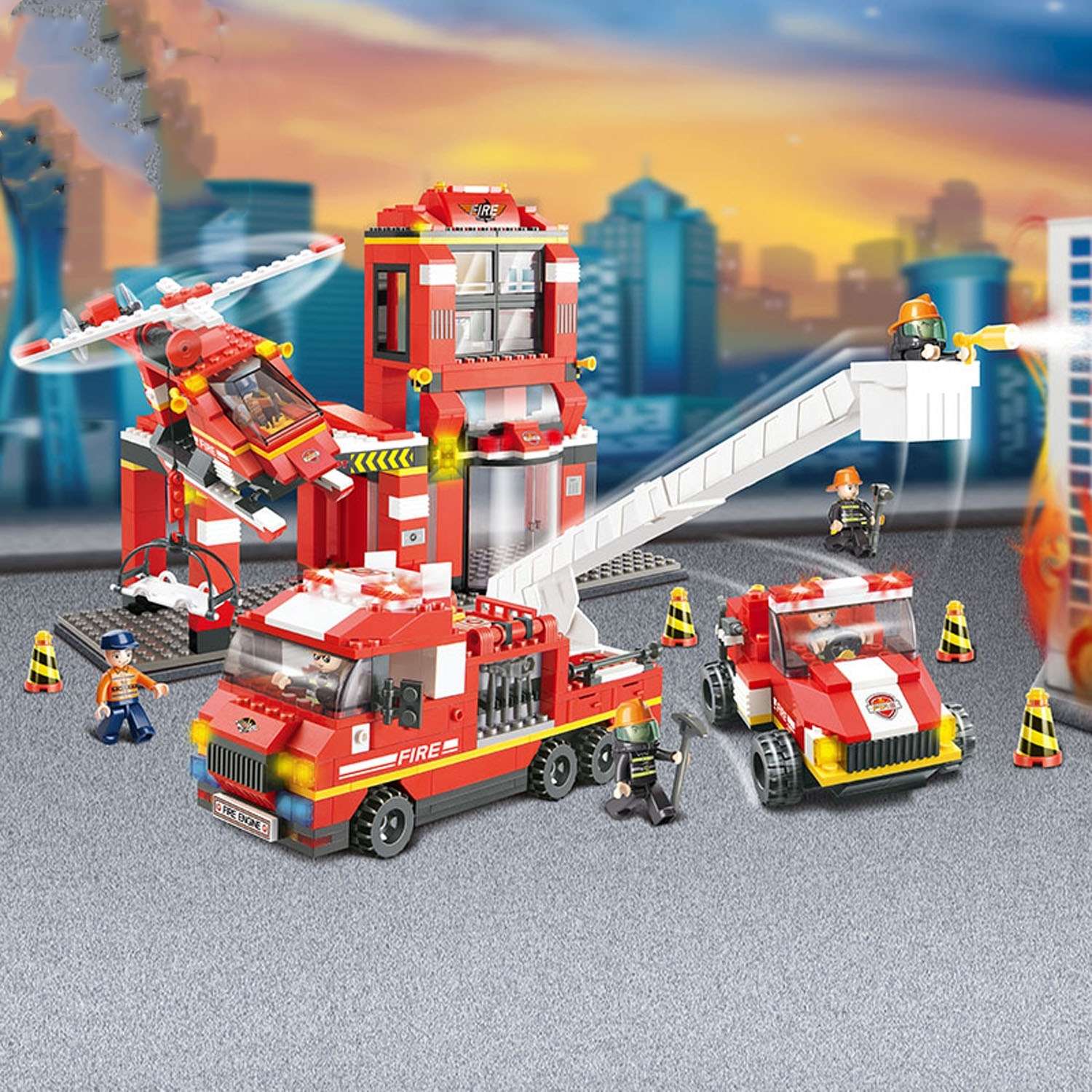 Конструктор SLUBAN Пожарные спасатели Срочный вызов - фото 14