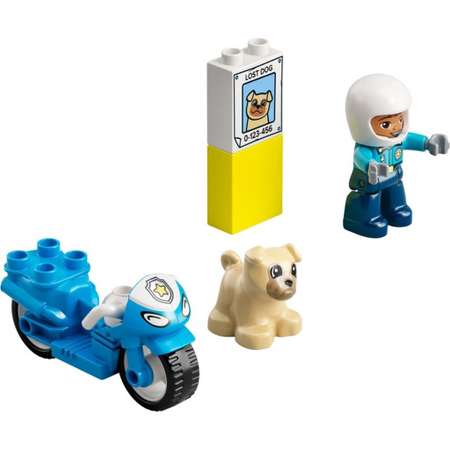 Конструктор LEGO DUPLO Town Полицейский мотоцикл 10967