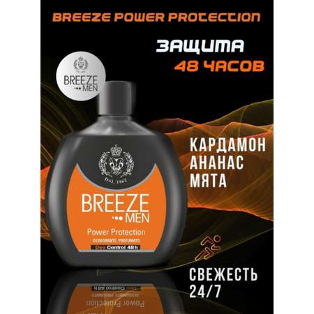 Парфюмированный дезодорант BREEZE Power Protection 100мл