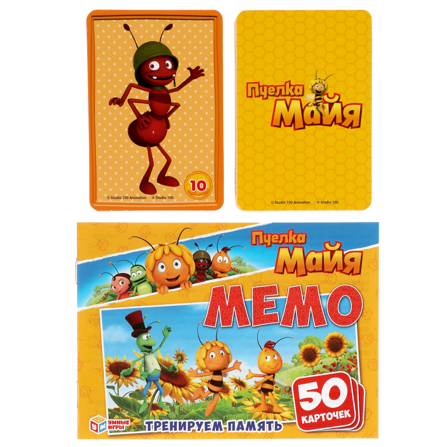 Настольная игра Умные игры Мемо Пчелка Майя - фото 3