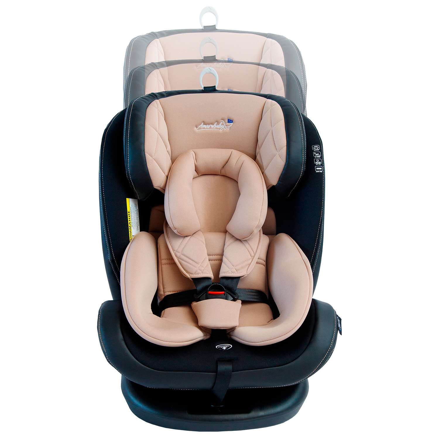 Автокресло Amarobaby ST-3 Isofix Бежевый - фото 7