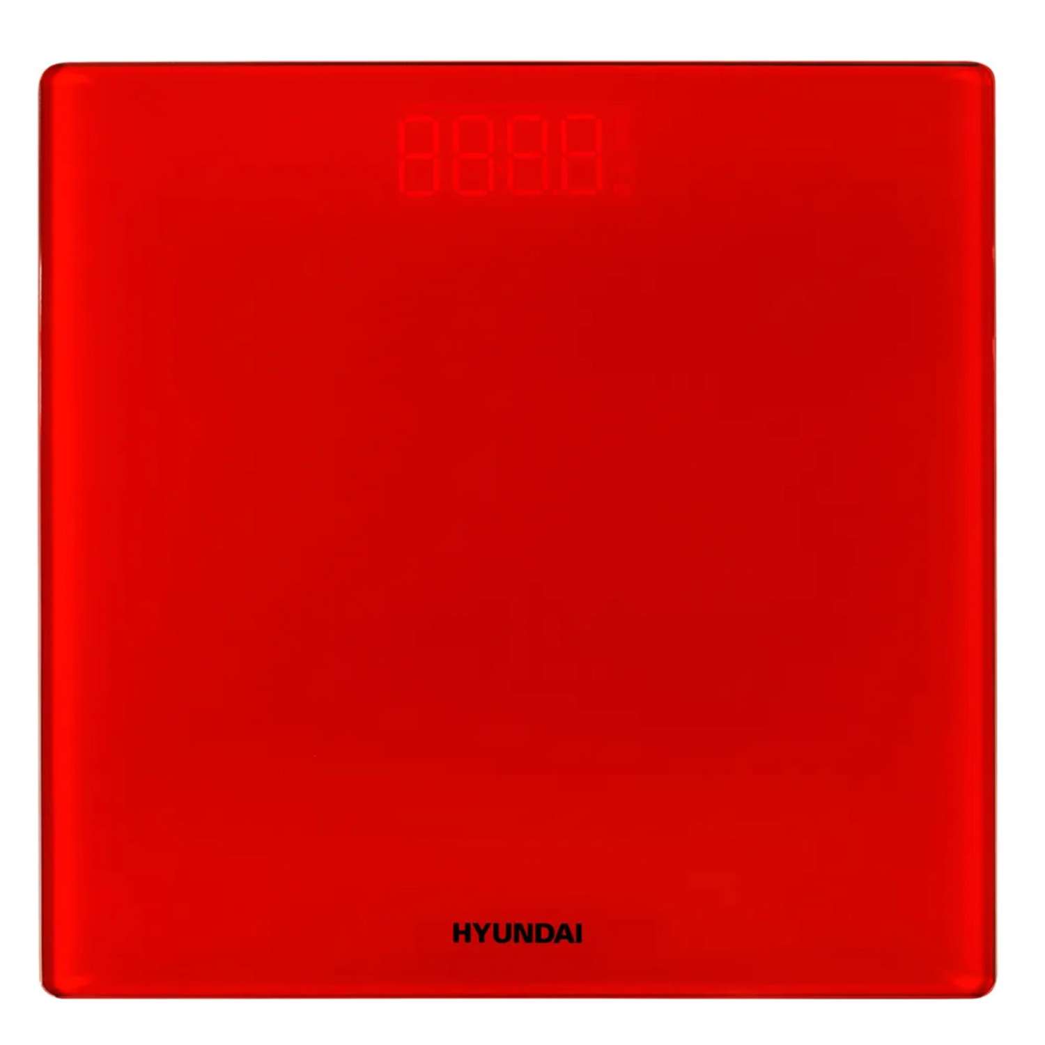 Весы напольные электронные HYUNDAI H-BS03612 максимальный вес 180 кг красный - фото 1