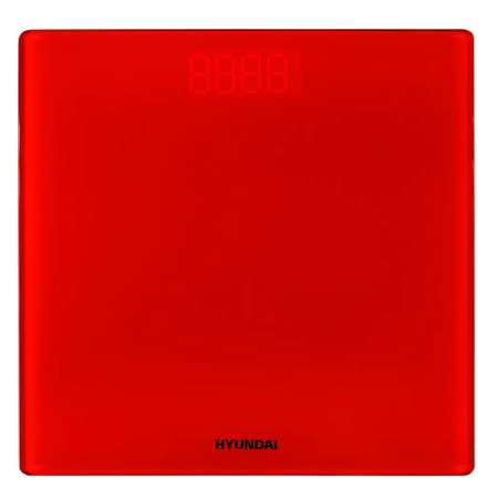 Весы напольные электронные HYUNDAI H-BS03612 максимальный вес 180 кг красный