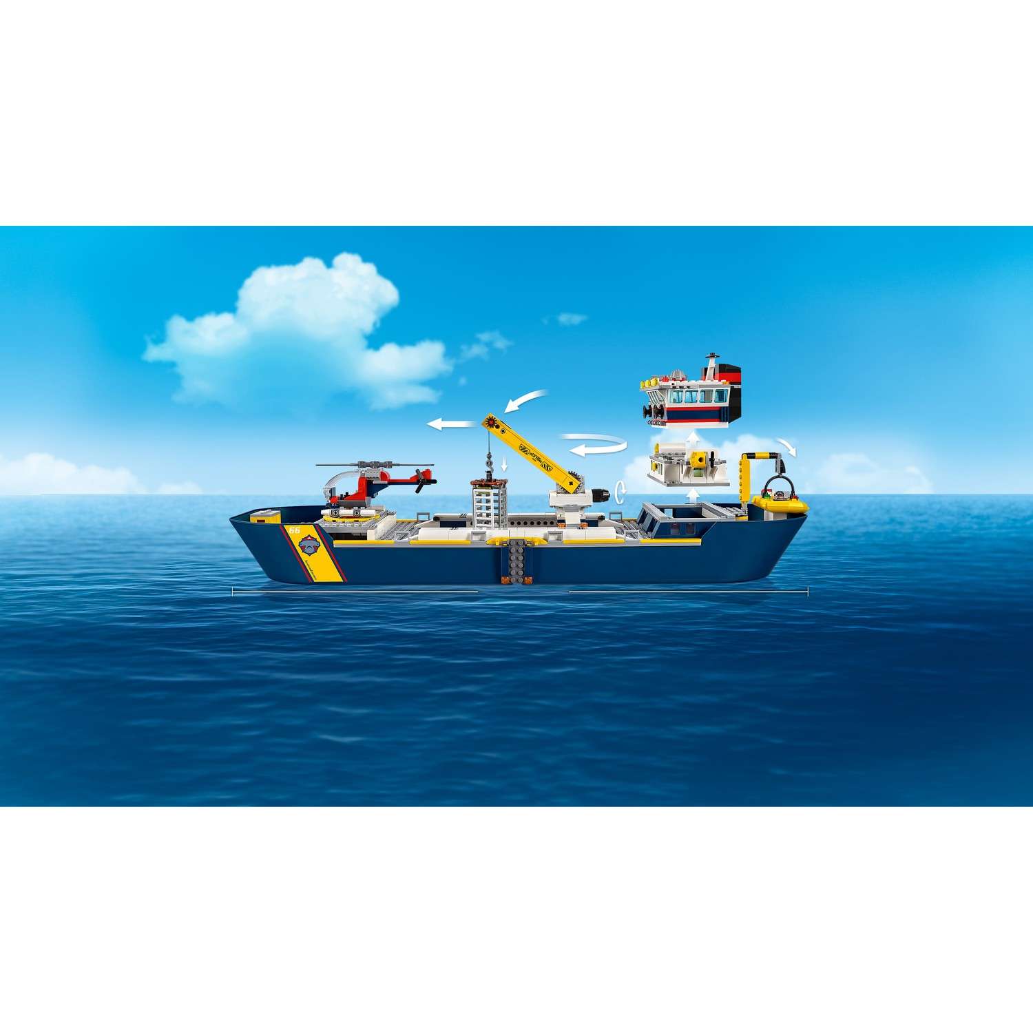 Конструктор LEGO City Исследовательское судно 60266 - фото 13