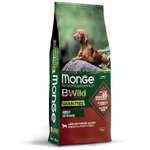 Корм для собак MONGE BWild Grain free из мяса ягненка с картофелем и горохом 12кг