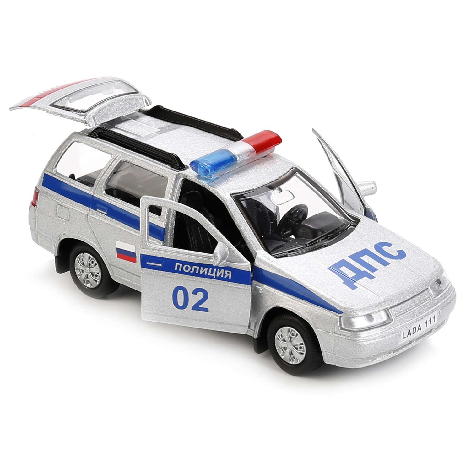 Машина инерционная Технопарк Lada 111 Полиция 239654 239654 - фото 4