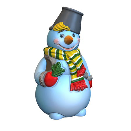 Набор для росписи LORI Игрушка-раскраска Забавный снеговик