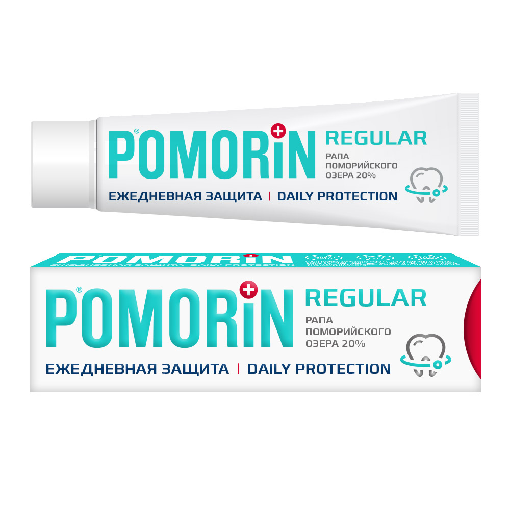 Зубная паста Поморин Regular Ежедневная защита 100 мл - фото 1