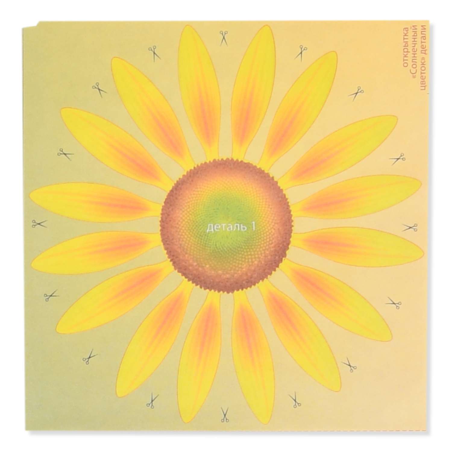 Набор для изготовления открытки КЛЕVЕР Солнечный цветок - фото 2