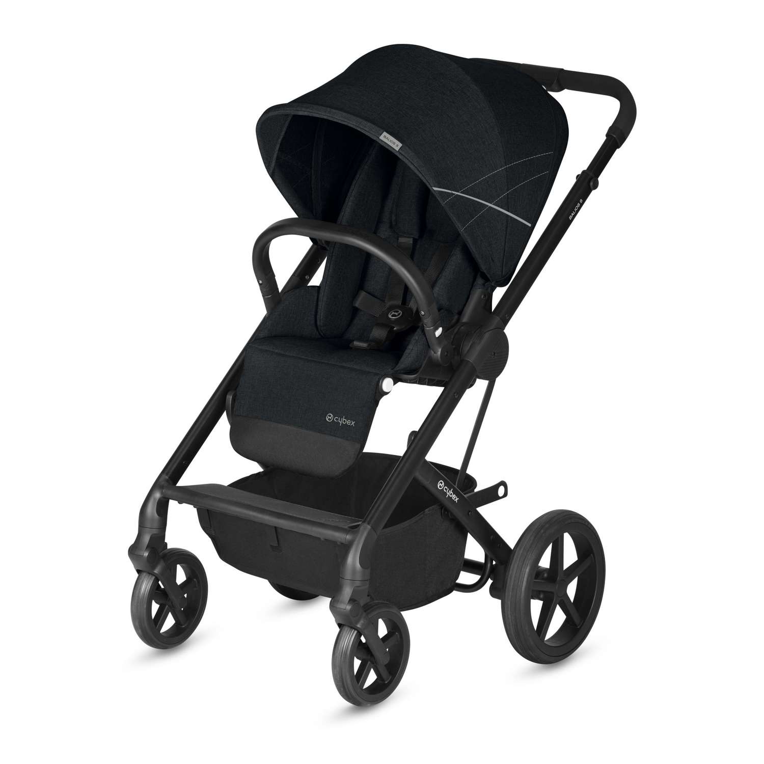 Коляска Cybex Balios S с дождевиком Lavastone Black - фото 1