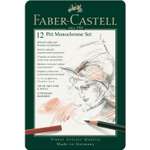 Набор художественный FABER CASTELL Pitt Monochrome 12 предметов