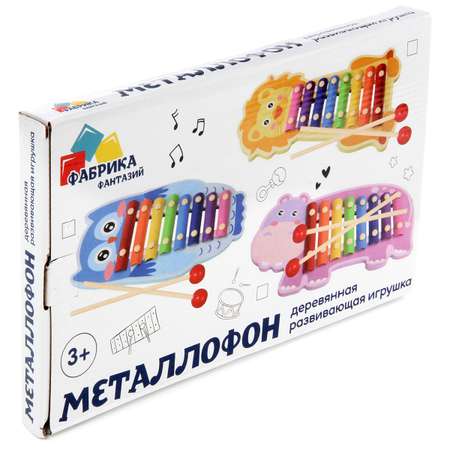 Музыкальная игрушка Фабрика Фантазий металлофон сова