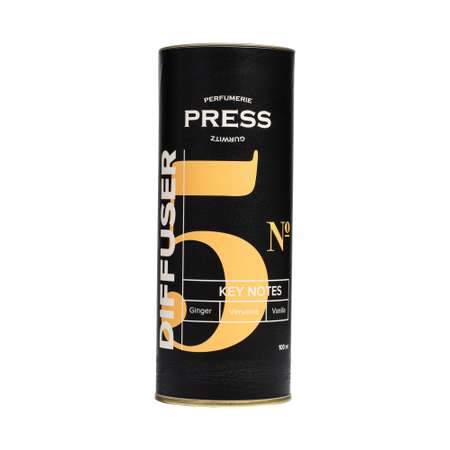 Диффузор №5 Press Gurwitz Perfumerie Ароматизатор для дома с палочками с ароматом Имбирь Ваниль Вербена