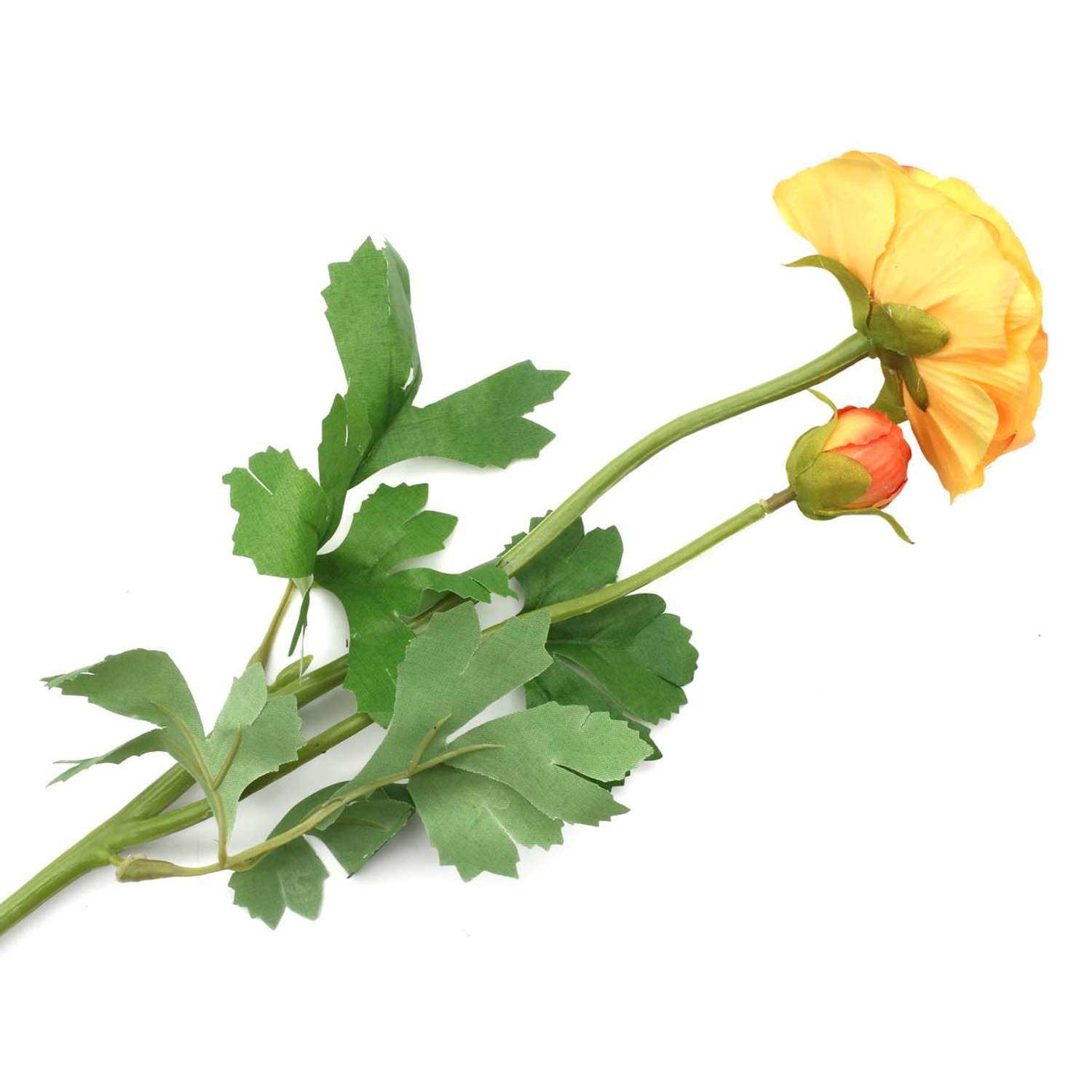 Цветок искусственный Astra Craft Ранункулюс 60 см цвет оранжевый - фото 2
