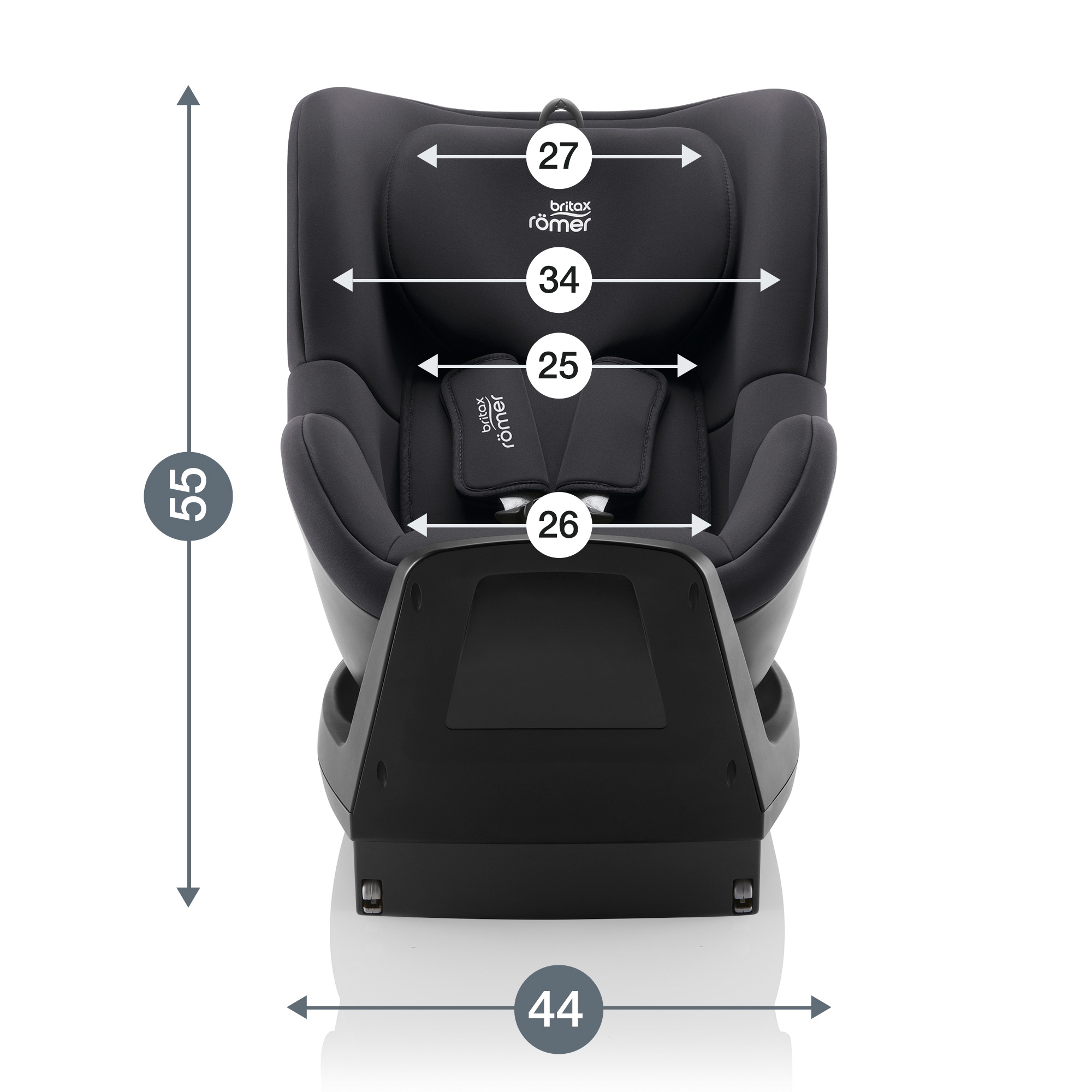 Автокресло Britax Roemer Dualfix Plus Midnight Grey Isofix 0+/1 (0-18 кг) - фото 12