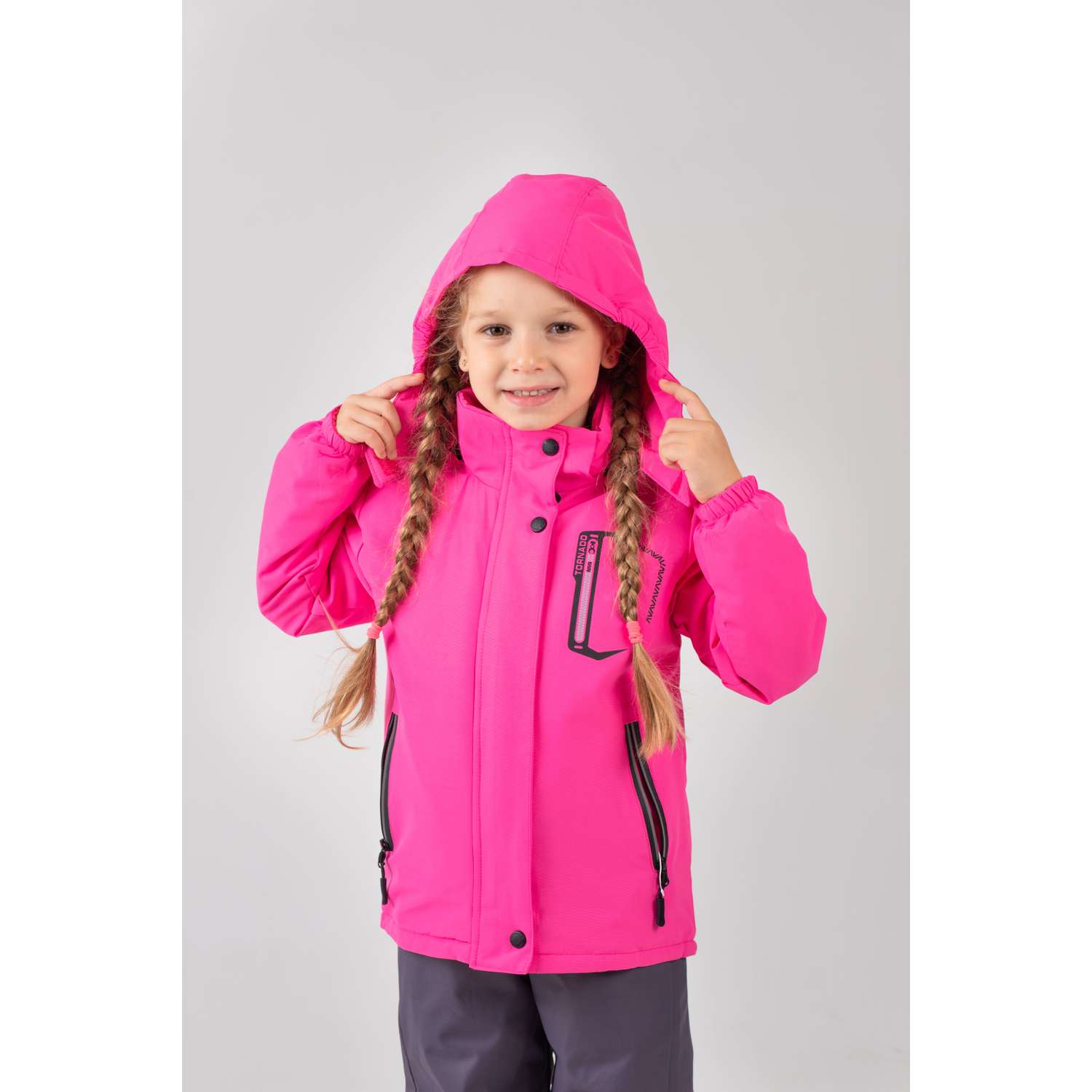 Куртка и полукомбинезон RuStyle Комплект яркий розовый - фото 2