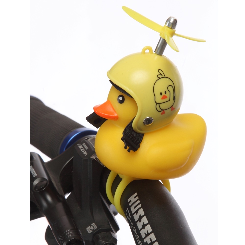 Велосипедный звонок Mobylos Утка в шлеме с пропеллером Уточка - фото 3