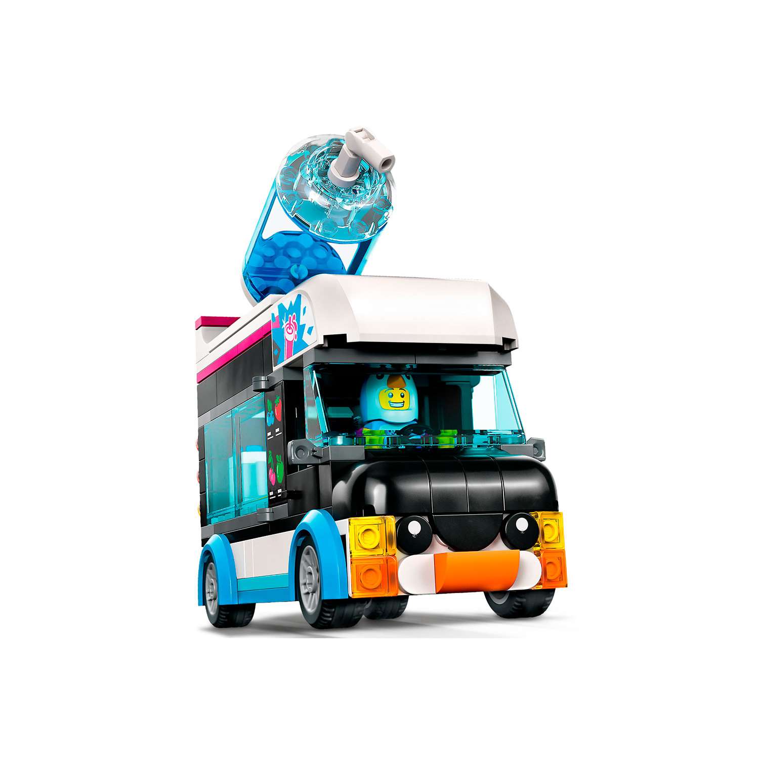 Конструктор детский LEGO City Фургон для шейков Пингвин 60384 - фото 5