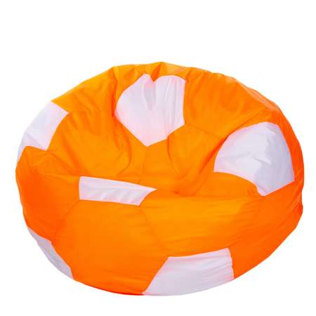 Кресло-мешок Пазитифчик Мяч 80х80см оранжево-белый